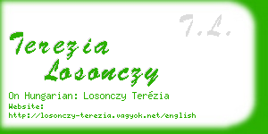 terezia losonczy business card
