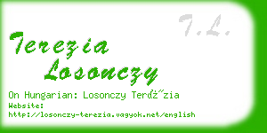 terezia losonczy business card